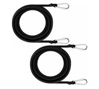 Kaeltsyn Elastics Floating Pad Tie Down Rope with Aluminum Hook for Secure Mooring on Lake Rivers Oceans Quick Install Water Pad Fastener