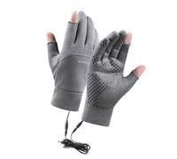 Kaeltsyn Electric Heating Gloves for Men Outdoor Activity Regulable USB Rechargeable Design Cold Weather Cycling Angling Tackle Heated Work for Bitter Cold Weather