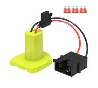 Kaeltsyn Electric Toy Output Battery Adapter for 18V Lithium Batteries with Fuses for Kids Ride on Car Modification Power Adapter Output with Fuses for Ride on Car Project