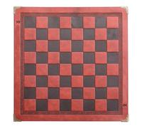 Kaeltsyn Embossed Design PU Leather International Chess Board Games Mat Checker Chessboard for Adult Kid Toy Folding for Adults Rollable Pu Leather