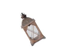 Kaeltsyn Farmhouses CandleholderDecorative Floor Lanterned, Distressed Hanging Holders with Clear Glass Decorative Floor