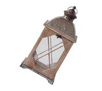 Kaeltsyn Farmhouses CandleholderDecorative Floor Lanterned, Distressed Hanging Holders with Clear Glass Decorative Floor