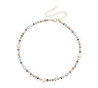 Kaeltsyn Fashionable Love Theme Beaded Necklace Portable and Sturdy Ideal for Various Occasions Multicolor Love Charm Necklace
