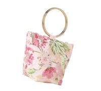 Kaeltsyn Fashionable Shoulder Purse Lightweight Polyester Crossbody Bag Evening Bag Embroidery Handbag for Women Girls Elegant Embroidered Purse