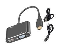 Kaeltsyn Fast Connection Cable to Visual Port Converter Supports 2K Resolution 2560x1440 for Different Operating Platforms Portable VGA Adapter