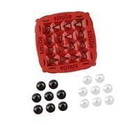 Kaeltsyn Four Leg Rotating Chess Desktop Game Kids Thinking Training Board Toy Track Logics Chess Birthday Gift Board for Fun Family Toy