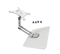 Kaeltsyn Freestanding Monitor Stand with Height-Adjustable Display, White | Multi-Joint Arm Adjustable Screen Height, Display Plate for Monitors Touchscreens, Freestanding Desktop Placement