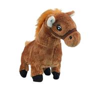 Kaeltsyn Fun Animatronic Black Footed Horse Soft Toy Simulation Electric Plush Walks and Makes Sounds for Kids Black Footed Soft