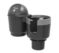 Kaeltsyn General Car Accessory with Double Purpose Cup Holder & Small Item Storage Space Easy Installation Not Tools Required ABS Car Drink Owner