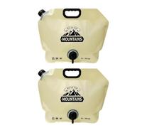 Kaeltsyn High Capacity 8L Folded Water Storage Bag Featuring Faucet Spout Portable for Outdoor Camping and Hiking Use Backpacking Water Carriers