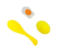 Kaeltsyn Kids Easter Game Set for Motor Skill Development with Eggs Spoons Carrying Race Easter Eggs Race Competition Set
