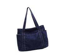 Kaeltsyn Large Capacity Shoulder Bag for Woman Top Handle Handbag Shopping Underarm Denims Armpit Shopping Women Trendy Armpit