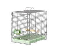 Kaeltsyn Large Folding Bird Cage Small Pet Comfortable Home Compacts Stainless Steel Easy to Carry for Trip and Daily Rustproof