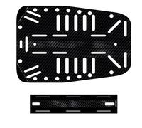 Kaeltsyn Lightweight Carbon Fiber Scubas Backplate, Ergonomic Diving Back Plate for Technical and Cave Divers Carbon Fiber Backplate for Single and Double Setups