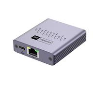 Kaeltsyn Metal Ethernet Switches 2 Port 1000Mbps RJ45 Gigabit Networking Splitter for Seamlessly Data Sharing Networking Cable Splitter