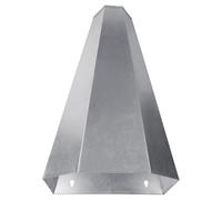 Kaeltsyn Metal Poultry Handling Cone with Stable Flat Back for Secure Installation Reduces Bird Stress for Defeathering Work Livestock Stress Reduction Cone