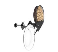 Kaeltsyn Modern Bird Feeder Mount with Clip on Type Accommodates Rails Up to 2 Inches Wide for Watching Enthusiasts and Nature Lovers Rust Proof Feeder Platform