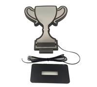 Kaeltsyn Modern Layered Glass Shape Lamp with Award Cup Shape Reflection Effect Artistic Night Light Perfect for Mood Enhancement Layered Glass Moods Light