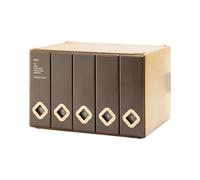 Kaeltsyn Multiple Color Album Storage Box with Tray Securing Mechanism for Safe Disc Care Stackable Disc Holder with Sliding Locks