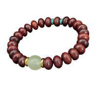 Kaeltsyn Natural Wood Abacus Beads Distinctive Adjustable Wristband Accessory Jewelry Accessories Traditional Wooden