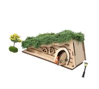 Kaeltsyn Natural Wood Cabin Magical Residence Construction Toy for Kids to Develop Imagination and Fine Motor Skills Creative Play House
