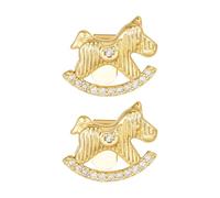 Kaeltsyn New Year Earphone Clips Ear Buds for Freeclip 1 2 Earbuds Clip Antislip Secure Horse Pattern Metal Build Ear Clip Charms