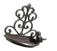 Kaeltsyn Nordic Styles Cast Iron Bird Feeder Wall Mounted Wild Feeding Station Ornaments for Garden Balcony Yard Decoration Decorative Garden Feeder