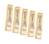 Kaeltsyn Nostalgic Wooden Pickup Sticks Pick Up Sticks Puzzle Game Educational Interactively Development Toy for Family Game Educational Board Games Stick