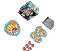 Kaeltsyn Pack of 1 Set Finish Evening Illuminated Sticky Sphere Game Set Includes 4 Light Paddles and 6 Globes for Outdoor Tasks Family Game