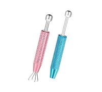 Kaeltsyn Pack of 2 Stainless Steel Piercing Needle Grabber Tool for Jewelry Making and Body with 4 Styles Addition Needle Grabber