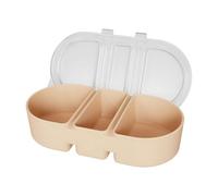 Kaeltsyn (Pack of 3) Separated Silicone Canisters for Food Storage Sauces Snackies Impermeable Closed Heat Cold Immune Travel Outdoor Cooking Area Use Outdoor Meal