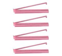 Kaeltsyn Pack of 4 Acrylic Mahjong Racks with Pusher America Styles Holder Set Accessories for Game Night Use Toolkit