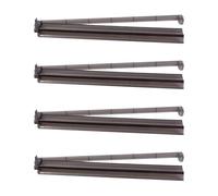 Kaeltsyn Pack of 4 Acrylic Mahjong Racks with Pusher America Styles Holder Set Accessories for Game Night Use Toolkit