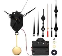 Kaeltsyn Pendulum Quartzs Clock Movement Mechanism Set with Hourly Chimes and Aluminum Hands for Wall Clock Repair Project Quartzs Motion Chimes Box