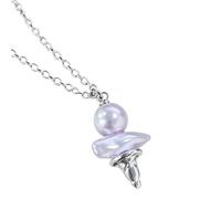 Kaeltsyn Perfect Present Ice Cream Shaped Pearls Necklace Romance Styles for Her Birthday Gift Fashion Jewelry Women Accessory Present Birthday Anniversary