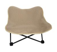 Kaeltsyn Pet Bed Woven Recliner Folding Chair for Nest Resting Area Large Wooden with