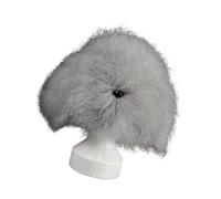 Kaeltsyn Pet Grooming Training Head Model with Synthetic Hair for Trimming Practice and Coloring Dog Grooming Training Model