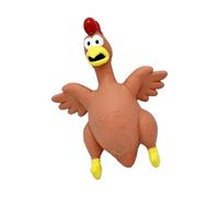 Kaeltsyn Playfulness Polkas Dot Chicken Shape Dog Toy Safe Latex Dog Interactively Chew Resistant for Small-Middle Breeds Durability Chew
