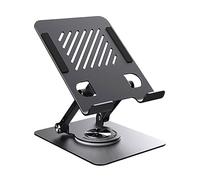 Kaeltsyn Portable Tablet Stand Foldable Base Notebook Bracket 360 Degree Rotatable Computer Cooling Bracket Foldable Metal Cooling