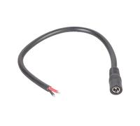 Kaeltsyn Practical Power Cord 5.5x2.1mm Female to Bare Wire 18AWG Direct Current Guide for LED Strips and Security Cameras LED Light Link