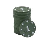 Kaeltsyn Professional Casinos Chip European Chips Round Pokers Coin Set 100Pcs / pack Gambling Chips Set Gambling