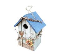 Kaeltsyn Protective Wood Bird Nest Box House Handcraft Wood Breeding House for Hummingbirds Sparrow Bad Weather Proof Garden Nest Box
