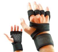 Kaeltsyn Pull Up Grips Pads with 4 Finger-Loops Lifting Sweat Proof Pads for Calisthenics and Powerlifting Workout Glove for Gym Weight Lifting Training Gloves Weightlifting Hand Grips