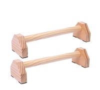 Kaeltsyn Push Up Handles for Floor, Stand Strength Training, Lightweight Exercise Equipment Handles Stands for Men Home Exercise Fitness Wooden