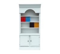 Kaeltsyn Realistic 1/12 Scale Cabinet Bookshelf for Tiny House Kitchen Photography Props Wooden Cabinet for Dollhouses Bedroom Living Room Decors