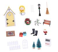 Kaeltsyn Resin Fairy Door Gnomes Set for Holiday Scene, Yellow