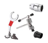 Kaeltsyn Road Bike Kits with Flywheel Remover Wrenches Chain Breaker Cycling Multitool Bicycles Maintenance Tool Bike Bottom Brackets Remover Wrenches
