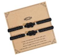 Kaeltsyn Romantics Braided Friendship Adjustable Size Handchain Accessory Valentine ’ s Day or Weddings Loveband