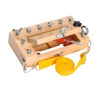 Kaeltsyn Sensory Learning Activity Set with Wooden Board and Tools for Ages 3 to 5 Developing Hand-Eye Coordination Portable Kids Tools