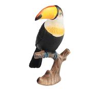 Kaeltsyn Simulation Toucan Bird Static Model Figure Toy Animal Figurine Statue Wildlife Hornbill Kids Gift Bird Model for Cognitive Development